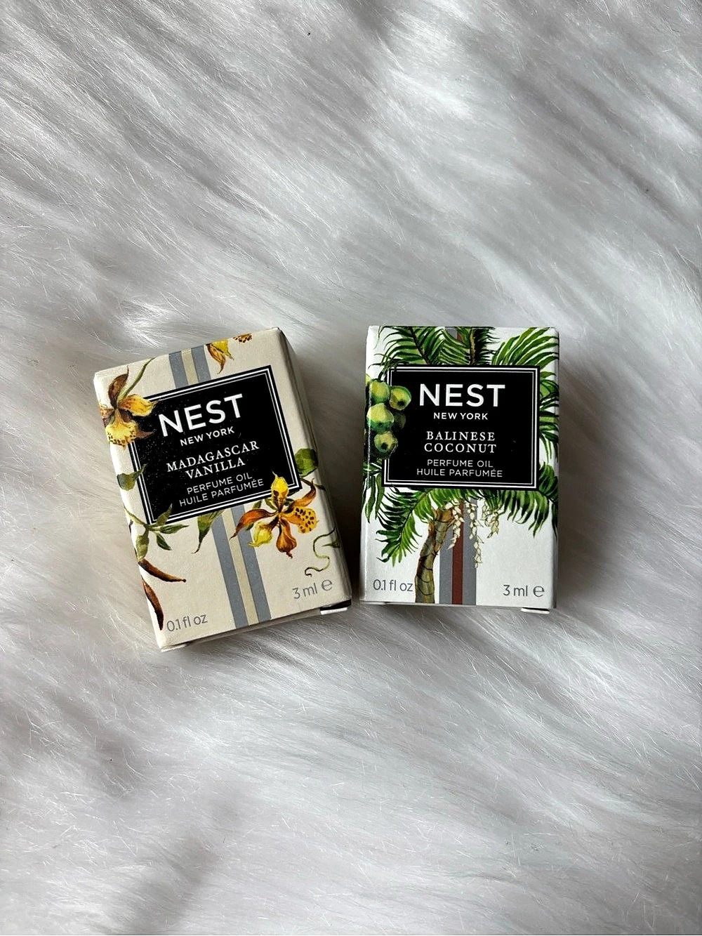 🆕🆕NEST New York Madagascar Vanilla & Balinese Coconut Perfume Oil Sample Set